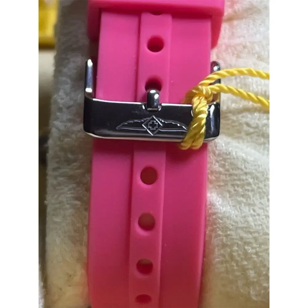 Invicta Angel 19362 Women’s Watch NWT Stainless Steel Pink Flame‑Fusion Crystal